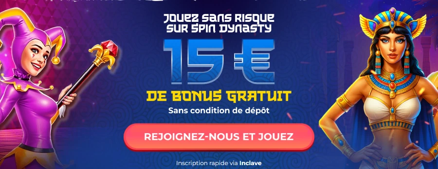 Bonus sans dépôt Spin Dynasty